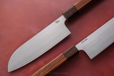 NÓŻ KUCHENNY SANTOKU 180 17 D2 PALISANDER WENGE PABIŚ