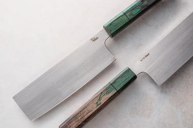 NÓŻ KUCHENNY NAKIRI 160 5 D2 DREWNO STABILIZOWANE PABIŚ