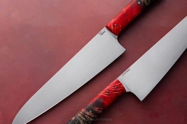 NÓŻ KUCHENNY CHEF 210 30 KLON STABILIZOWANY D2 K110 PABIŚ KNIVES