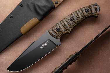 TACTICAL SURVIVAL HUNTING KNIFE SIERRA 10 MICARTA SIMON'S KNIVES