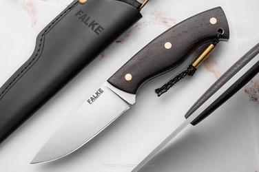 HUNTING KNIFE HUNTER STANDARD  HS 242 K110 AFRICAN WENGE FALKE KNIVES