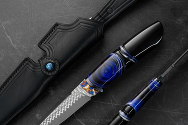 EKSKLUZYWNY NÓŻ  MYŚLIWSKI HUNTER ODINS EYE 1 DAMACORE MOOSE KNIVES
