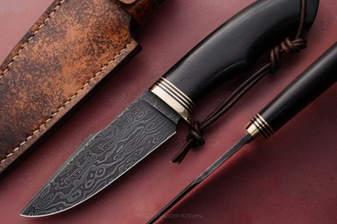 NÓŻ MYŚLIWSKI TAKTYCZNY REX 6 DAMAST SIMON'S KNIVES