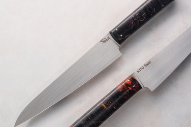 NÓŻ KUCHENNY POMOCNIK 160 10 D2 BRZOZA KARELSKA STABILIZOWANA PABIŚ