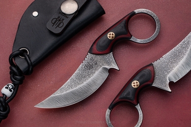 NECK KNIFE EDC SULTAN+ K110 MICARTA 10 PRUCIAK KNIVES