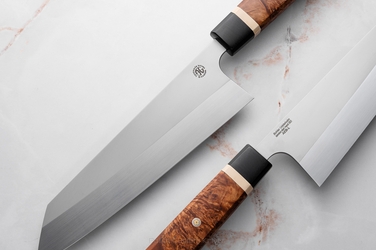 NÓŻ KUCHENNY DO MIĘSA BUNKA 1 AEB-L OLCHA STABILIZOWANA G-CUSTOM KNIVES