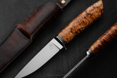 NÓŻ MYŚLIWSKI HUNTER 11 MAGNACUT BRZOZA KARELSKA MOONSHINE KNIVES