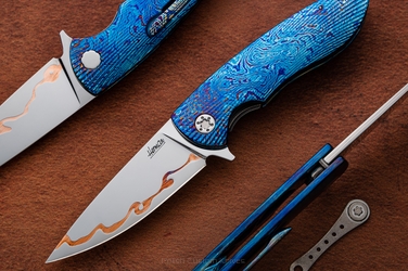 NÓŻ SKŁADANY MICRO STING 7 TIMASCUS SAN MAI ELMAX HERMAN KNIVES
