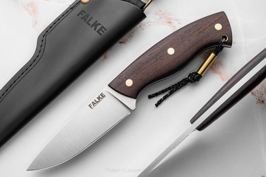 HUNTING KNIFE HUNTER STANDARD  HS 235 K110 AFRICAN WENGE FALKE KNIVES