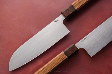 NÓŻ KUCHENNY SANTOKU 180 16 D2 PALISANDER WENGE PABIŚ