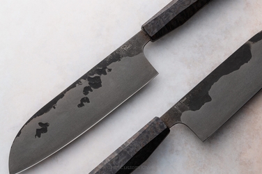 NÓŻ KUCHENNY SANTOKU 180 39 K110 BRZOZA KARELSKA PABIŚ KNIVES