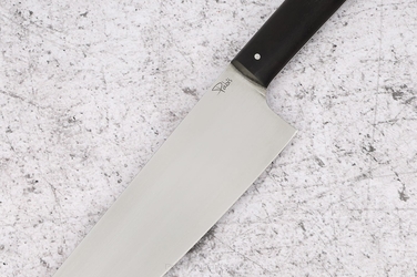 NÓŻ KUCHENNY SANTOKU 180 52 ELMAX CZARNY GRAB PABIŚ KNIVES