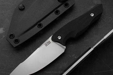 NÓŻ EDC MYŚLIWSKI TAKTYCZNY NIJA BLACK G10 D2 1 ZA-PAS KNIVES