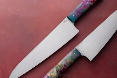NÓŻ KUCHENNY CHEF 210 28 KLON STABILIZOWANY D2 K110 PABIŚ KNIVES