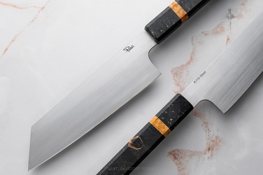 NÓŻ KUCHENNY BUNKA 170 4 D2 KLON CZARNY PABIŚ KNIVES