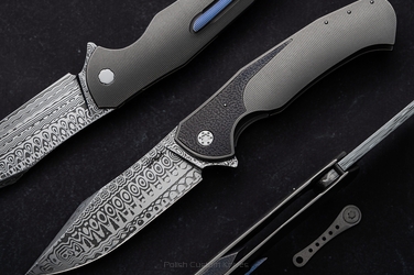NÓŻ SKŁADANY FOLDER MANTIS 71 DAMASTEEL HERMAN