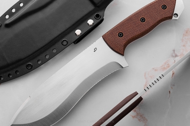 DUŻY NÓŻ SURVIVALOWY TAKTYCZNY TUBARAO 1 MICARTA O2 RATO KNIVES