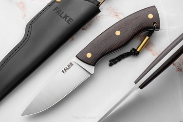HUNTING KNIFE HUNTER STANDARD HS 223 K110 AFRICAN WENGE FALKE KNIVES